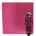 tissus côtelés en jersey rose à rayures mode